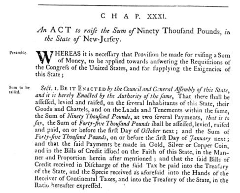 Colonial New Jersey family history resources