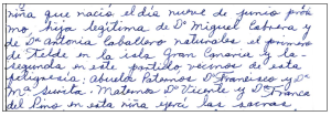 Cuban genealogy research handwriting