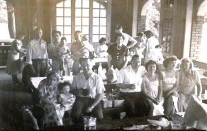 Family reunion picnic 1950s