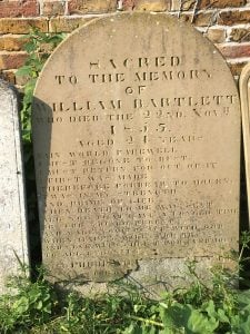 Cemetery headstones aid in English ancestor research