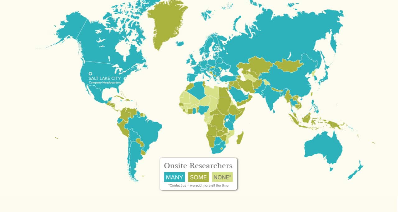 Our Worldwide Network of Onsite Genealogy Researchers