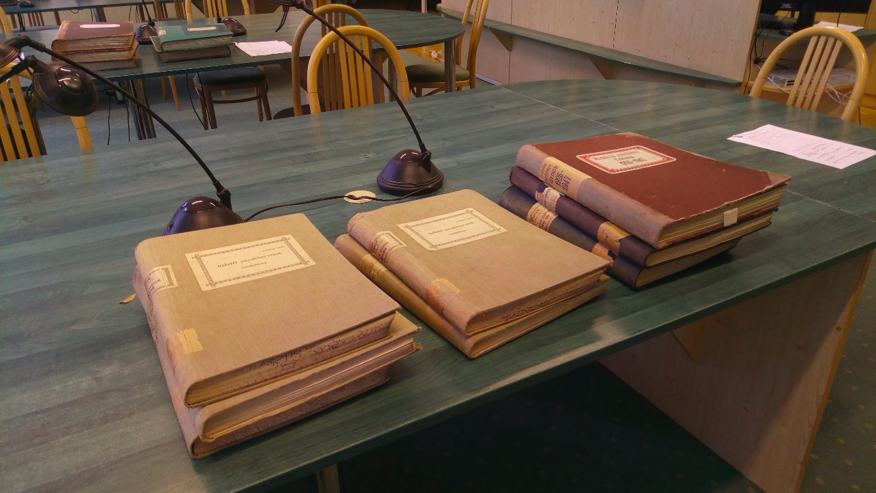 Research room at the Pest County Archive