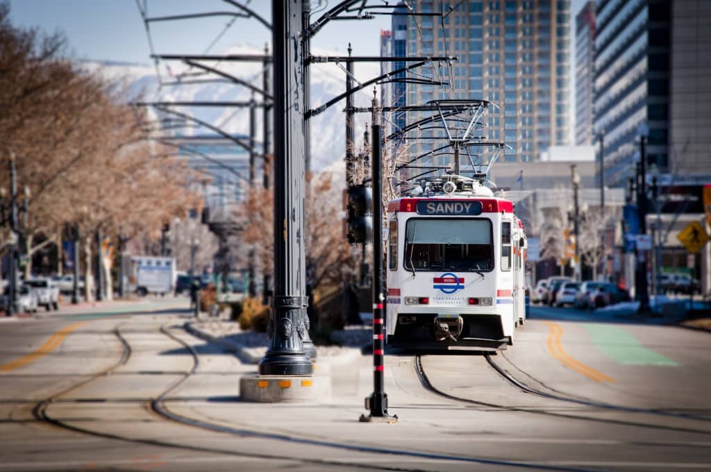 UTA_TRAX_-_From_SLC_to_Sandy_on_South_Temple_street_-_February_2011