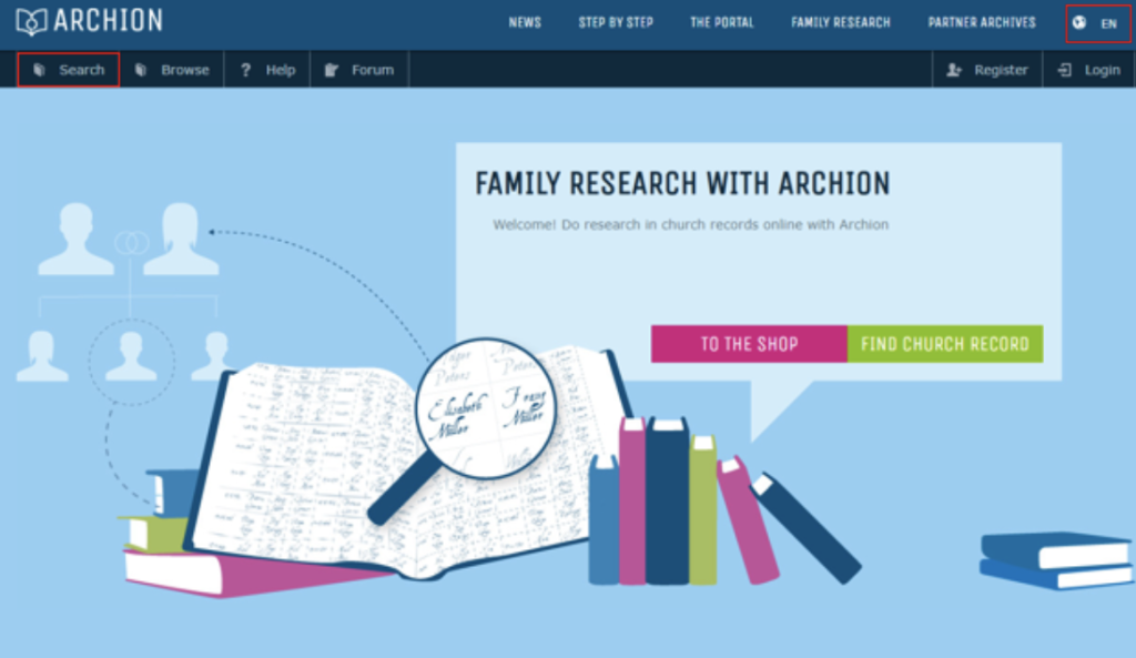 Archion german parish records