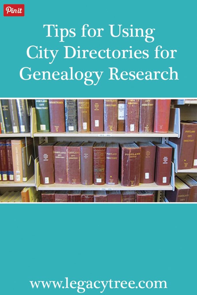 City directories can be an important genealogical resource. Check out our tips for using city directories in your family history research! #genealogy #familyhistory #genealogyresources #ancestry #ancestors #genealogists