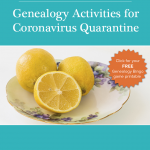 When life gives you lemons, make lemonade! With social distancing and self-isolation policies implemented around the globe, now is a great time to focus on researching the ancestors that have come before us. Learning about their lives and the struggles they endured can provide perspective, hope, and appreciation for the journey-takers that helped write the pages of our own story. Not sure where to begin? We've created a fun printable Genealogy Bingo game to help get you started. #genealogy #familyhistory #free #printable #games #quarantine #activities #coronoavirus