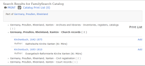 familysearch search german parish records