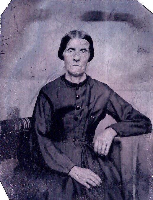 Tintype old family photo