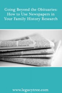 how to use newspapers in your family history research
