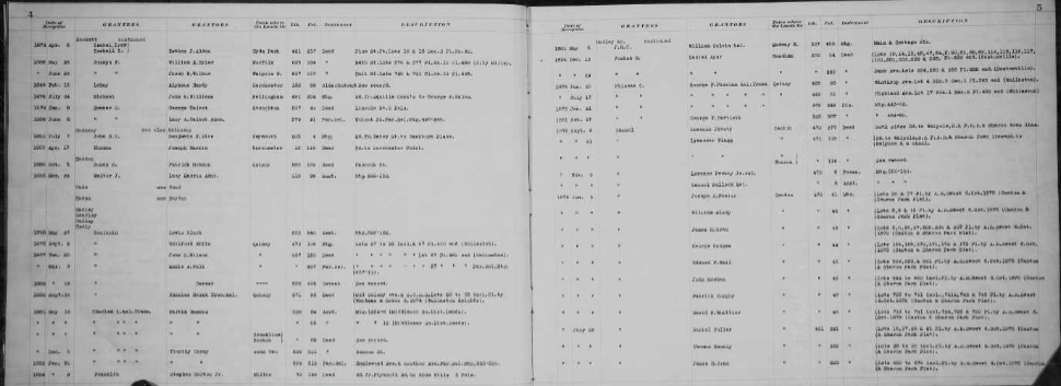land record deed index