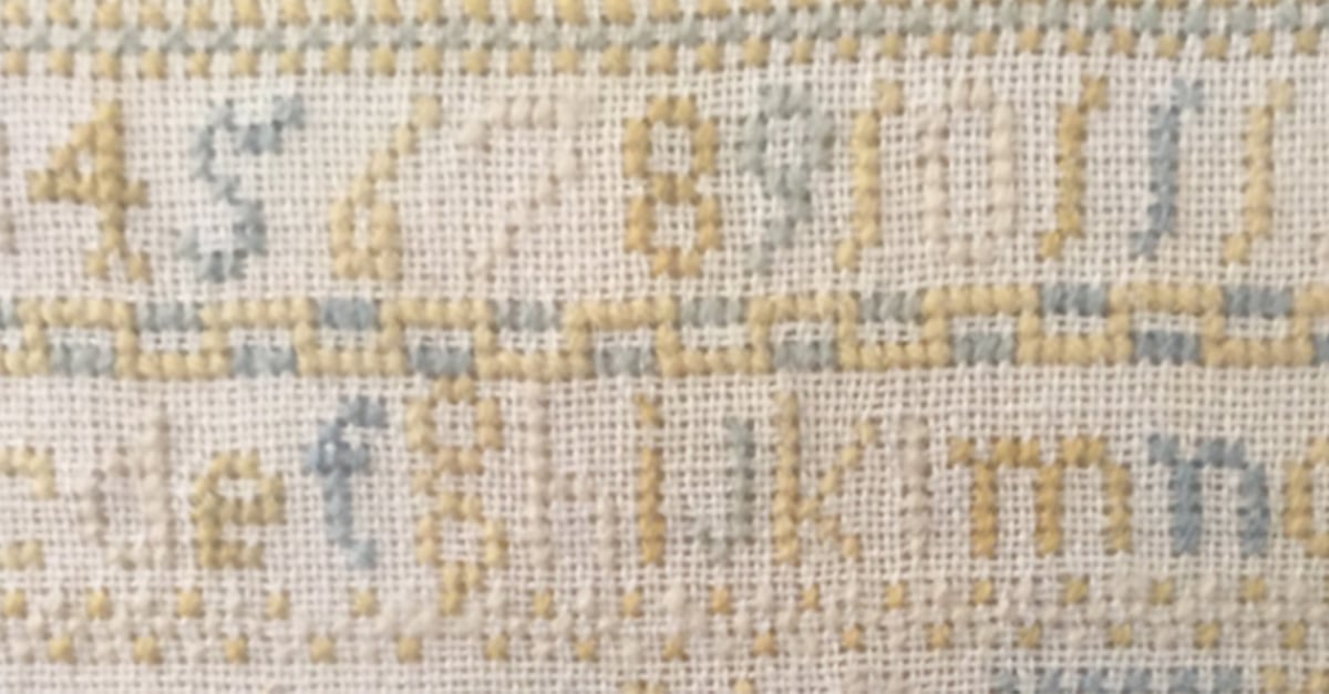 scottish embroidery sampler