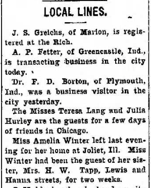 using newspaper social columns for genealogy research