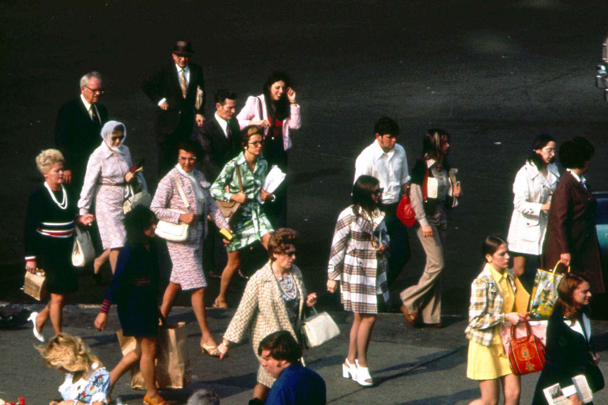 women walking on the street